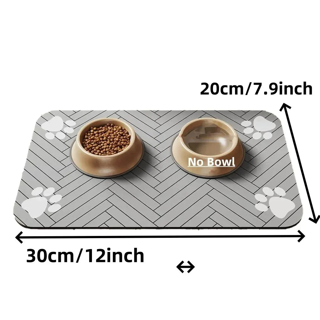 Absorbent Pet Feeding Mat for Dogs and Cats