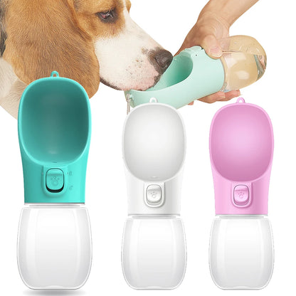 Portable Leakproof Dog Water Bottle for Walks and Travel