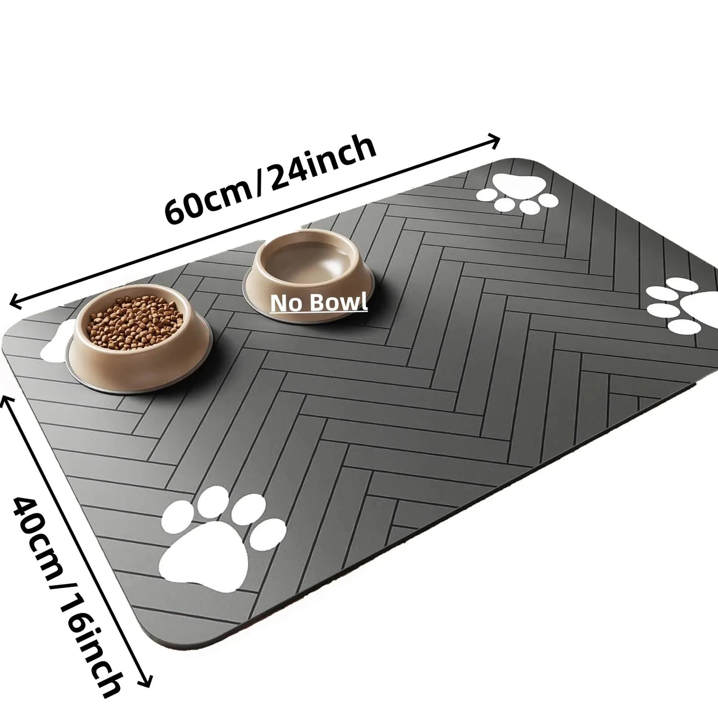 Absorbent Pet Feeding Mat for Dogs and Cats