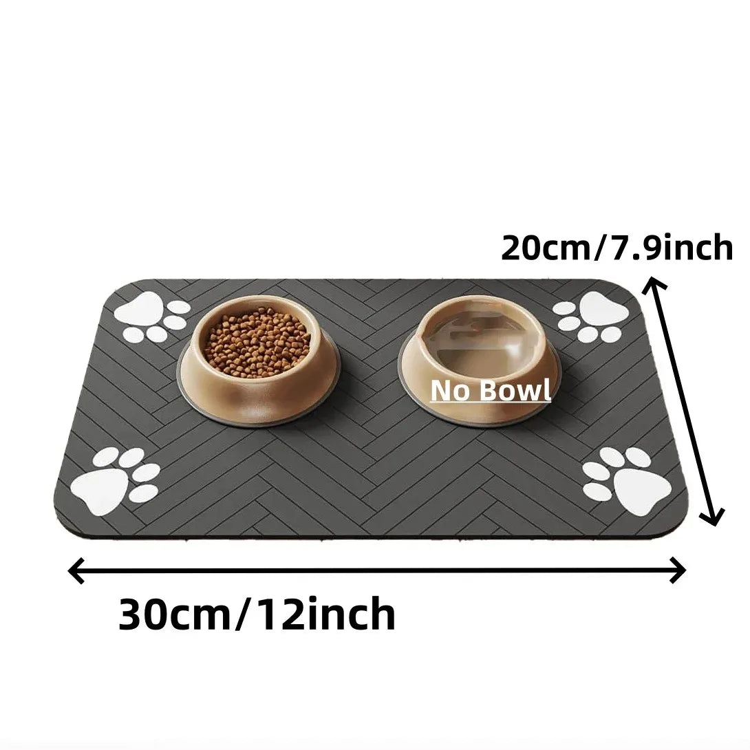 Absorbent Pet Feeding Mat for Dogs and Cats