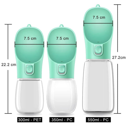 Portable Leakproof Dog Water Bottle for Walks and Travel